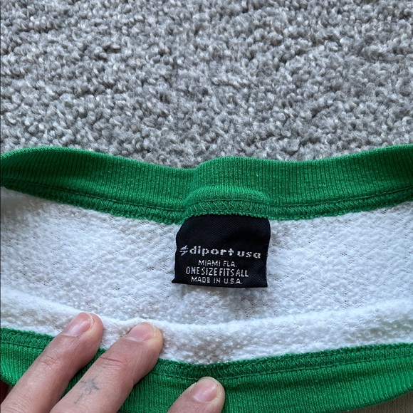 Mardi Gras New Orleans Sweatshirt - White with Green, Purple, and Yellow Accents - Picture 2 of 2